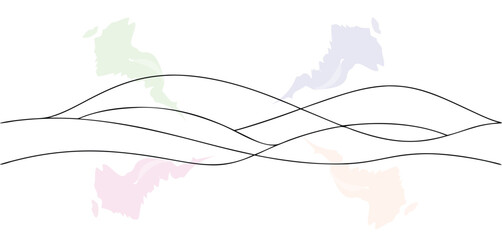 Modern Abstract Wavy Lines Design