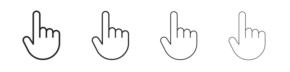 Cursor icons vector logo illustration simple design. Web UI design.