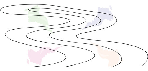 Simple Flowing Lines Background