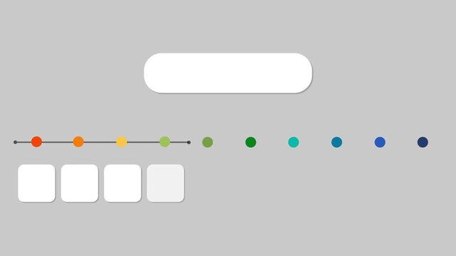 animated video of business infographics rectangle shape and multicolor label 10 steps for workflow, Motion graphics of level concept.