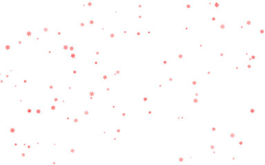 Subtle red dots delicately dispersed on an isolated on transparent background, offering a minimalist and versatile backdrop for various creative applications