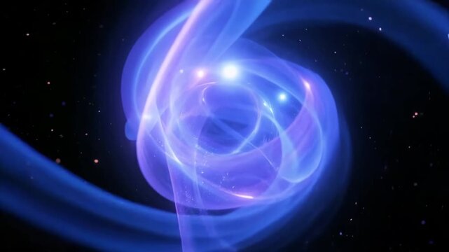 Dynamic abstract lighting effects that move rapidly, oscillating and moving into each other and in different directions, and flicker brightly, smoothly changing color, throwing out energetic bri 4K.