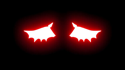 Red Neon Glow Light Bar Gaming Element