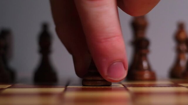 Erster Schachzug ug mit Bauer