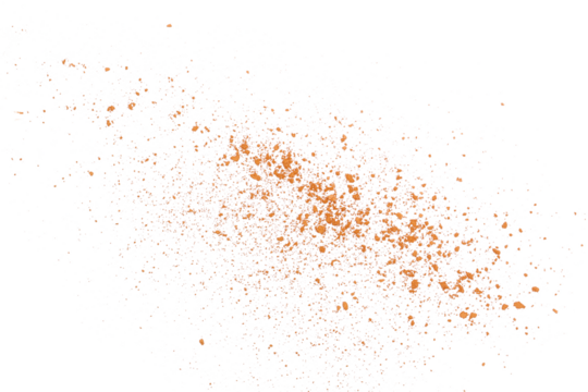 Face powder makeup isolated on white background, top view