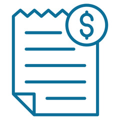 Fototapeta premium Invoice Icon Element For Design