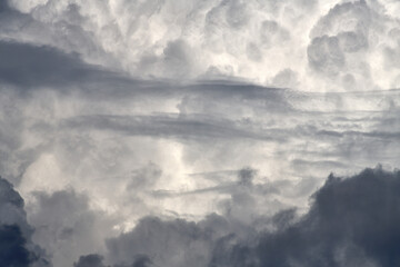 Obraz premium The Cumulus and Stratocumulus clouds