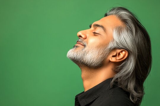 Concept art of style for aging men. Chic men's undercut haircut