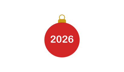 red christmas ball 2026