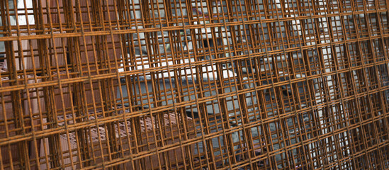 metal rusty iron industrial grate texture background. rough abstract metal grid background copy space