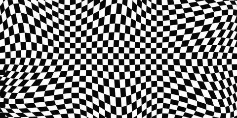 Black and white checkered pattern, Checkerboard seamless pattern