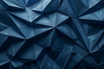 Fototapeta premium Abstract blue geometric pattern with sharp angles and textures