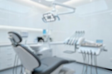 Blurred photo. Dental office without focus. Hospital room texture background