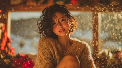 Dreams on a winter day: the art of peaceful reflection. Majestic