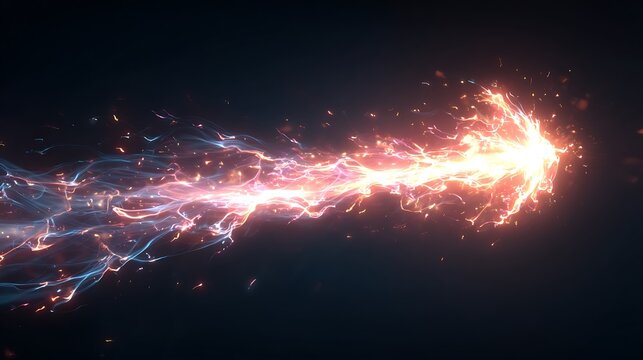 Abstract light background with space nebula and galaxy star cosmos fire energy fractal night science explosion fantasy black design texture backdrop glow flash supernova shine sun