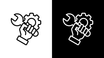 Repair With Icon Set Design