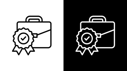Work Quality With Icon Set Design