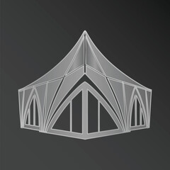 Modern event tent structure