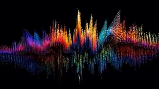 Abstract colorful fire and sound wave backgrounds with music notes of burning yellow and orange light design