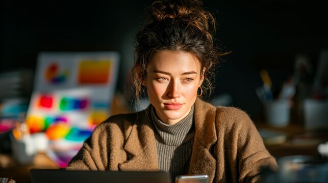 A modern workspace: the fusion of technology and human interacti - Powered by Adobe