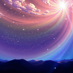 abstract background with stars