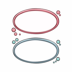 吹き出しのフレーム　AI生成素材