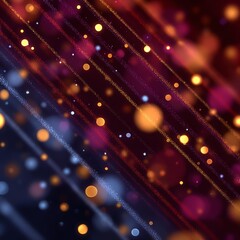 Vibrant abstract background with colorful light particles and dynamic movement.