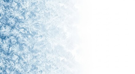 Closeup of frost patterns on a window pane