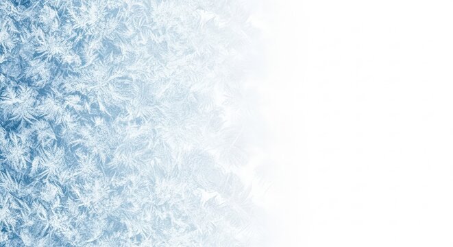 Closeup of frost patterns on a window pane - Powered by Adobe