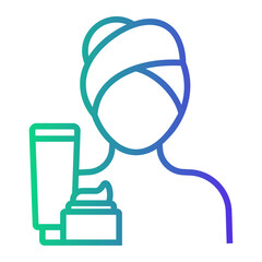 persoal hygiene Line Gradient Icon