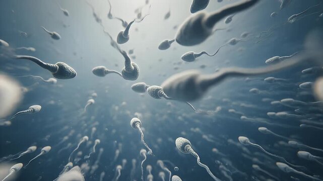 Spermatozoa Journey A Microscopic Exploration of Human Reproduction.