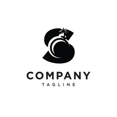 Fototapeta premium Letter S Boom Logo Icon Vector