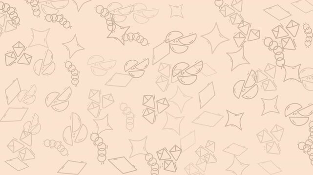 Abstract seamless pattern background with geometric shapes in a beige color. Repeating design element for design assets