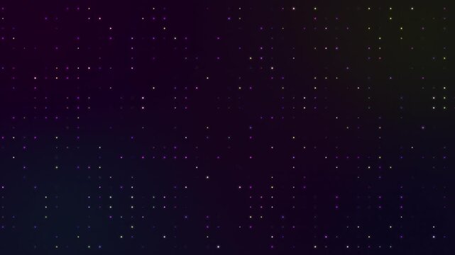 AI Cyberpunk Glowing Neural Dot Grid Loop Background &ndash; Artificial Intelligence HUD element