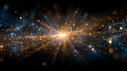 Overlay burst with magical sparkle, glittering flash, glowing ray, transparent effect, gold light beam, blue shine, fantasy sun, festive glare, abstract explosion, vector holiday decoration