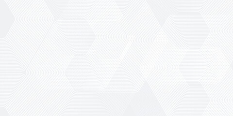 Abstract Geometric Hex Pattern With Repeating White Lines On Light Gray Background For Modern Design Projects modern illustration