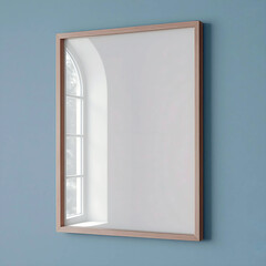 Kids Room Minimalist Interior with Empty Frames and Neutral Decor