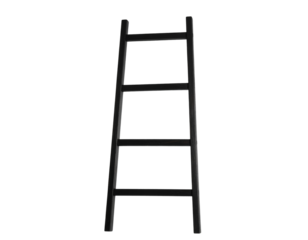 Firefly_Realistic soccer ball on a grassy field - Firefly_Simple black wooden ladder on a transparent background  