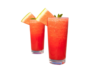 Firefly_Realistic soccer ball on a grassy field - Firefly_Refreshing watermelon juice with fresh slices and mint garnish  