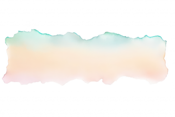 A beautifully torn watercolor paper with soft pastel hues of green. orange. and pink. a smooth gradient effect. ideal for backgrounds or artistic projects
