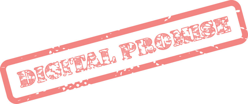 Trustworthy red stamp for digital promise emphasizing commitment, assurance, and reliability in contemporary contexts