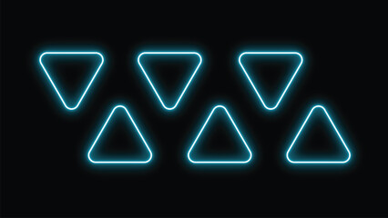 Neon light on black background