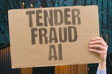 "Tender Fraud AI" AI scans tenders for fraud patterns. TENDER. FRAUD. AI. AI. SCANS.