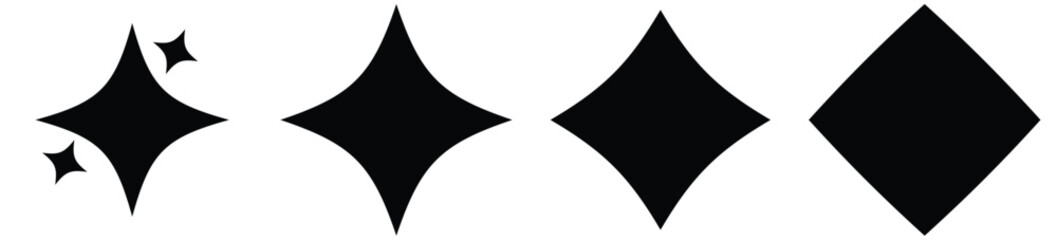 Sparkle vector icons set. Shine symbol illustration. star sign collection. Sparkle vector icons set.  Shine symbol illustration. star sign collection.  © MdShoibur