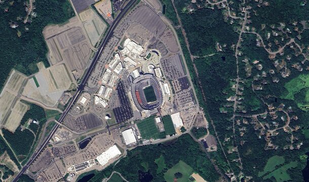 Aerial Satellite View Gillette Stadium Foxborough FIFA 2026