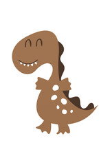 Cute scandinavian dinosaur nursery room wall art decor