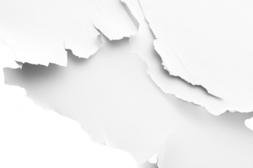 A close-up view of torn white paper revealing a smooth surface underneath. the texture and layers. ideal for backgrounds. design elements. or creative projects