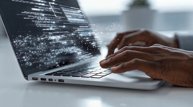 Programmer Working with Interactive AI Coding UI