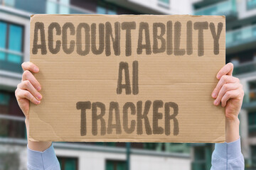 "Accountability AI Tracker" AI trackers enhance political accountability metrics. ACCOUNTABILITY. AI. TRACKER. AI. TRACKERS.