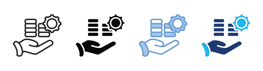 Payment icon set multiple style collection